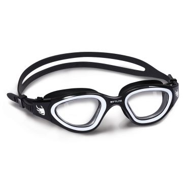 BTTLNS Ghiskar 1.0 klare Linse Schwimmbrille Schwarz/Weiß 