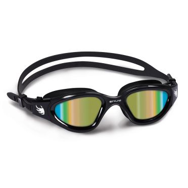 BTTLNS Valryon 1.0 Schwimmbrille Regenbogen Spiegel Linsen schwarz/gold 