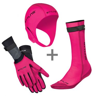 BTTLNS Neopren Zubehör Vorteilspaket Rosa 