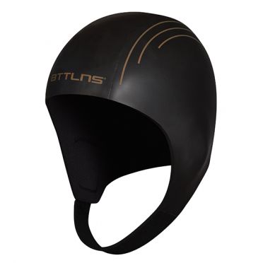 BTTLNS Neopren Swim cap Khione 1.0 Schwarz/gold 