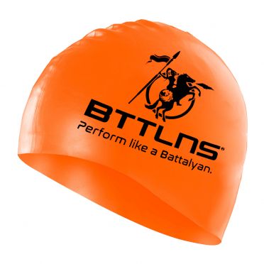 BTTLNS Silicone Badekappe Neon-Orange Absorber 2.0