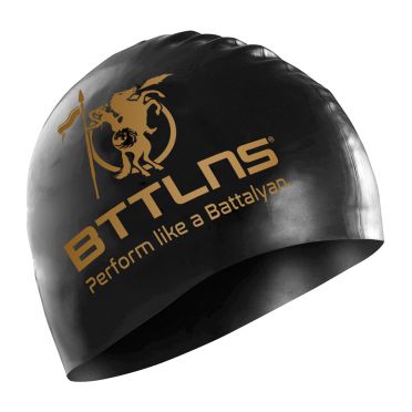 BTTLNS Absorber 2.0 Silicone Badekappe Schwarz-Gold