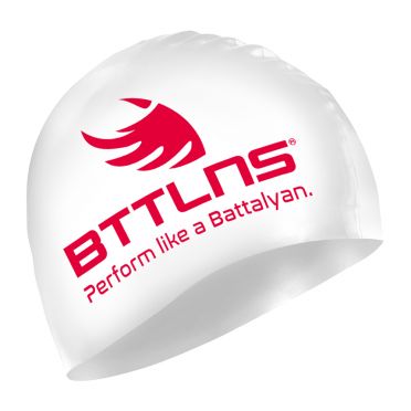 BTTLNS Absorber 2.0 Silicone Badekappe Weiss/Rot