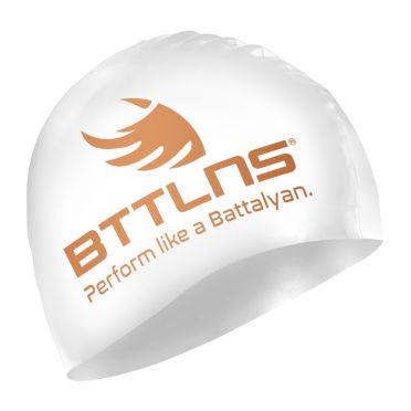 BTTLNS Absorber 2.0 Silicone Badekappe Weiss/Gold
