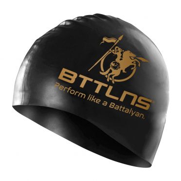 BTTLNS Absorber 2.0 Silicone Badekappe Schwarz-Gold