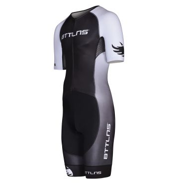 BTTLNS Typhon 2.0 Trisuit Kurzen Ärmel Schwarz/Weiß Herren 