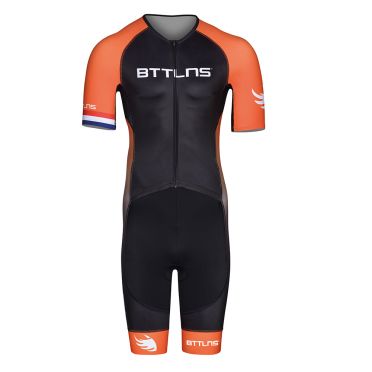 BTTLNS Typhon 2.0 Trisuit Kurzen Ärmel Schwarz/Orange Herren 