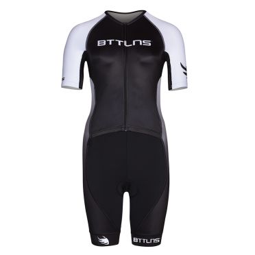 BTTLNS Typhon 2.0 Trisuit Kurzen Ärmel Schwarz/Weiß Damen 