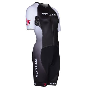 BTTLNS Typhon 2.0 Trisuit Kurzarm 2022 Schwarz/Weiss Damen 