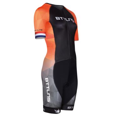 BTTLNS Typhon 2.0 SE Trisuit Kurzarm Orange Damen 