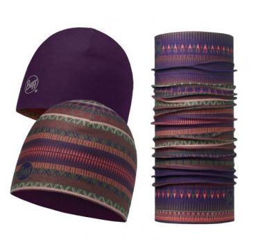 BUFF Microfiber reversible Hat + original BUFF combi Oslo Lila