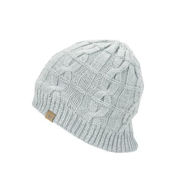 Sealskinz Cold Weather Cable knit beanie Hellgrau