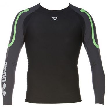 Arena Carbon Compression Langarm Schwimmshirt Herren 