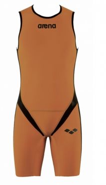 Arena Carbon pro Rear zip Ärmellos Trisuit Orange Herren 