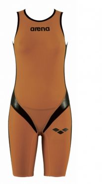 Arena Carbon pro Rear zip Ärmellos Trisuit Orange Damen