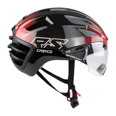 Casco SPEEDairo 2 RS Fahrradhelm inklusive Visier Schwarz/Rot