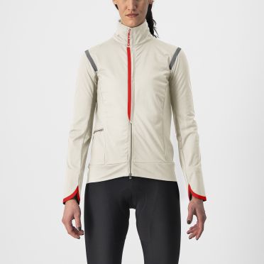 Castelli Alpha Ultimate Insulated Radjacke Langarm Weiss Damen 