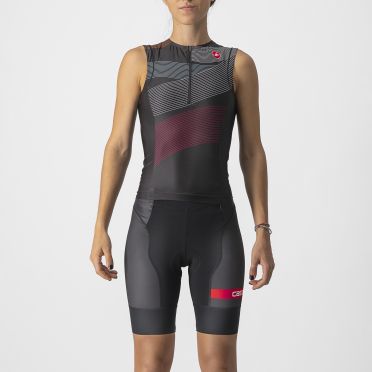 Castelli Free 2 W tri singlet Schwarz Damen 