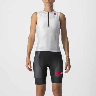 Castelli Free 2 W tri singlet Weiss Damen