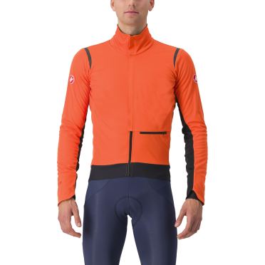 Castelli Alpha Doppio RoS Langarm Radjacke Orange Herren 