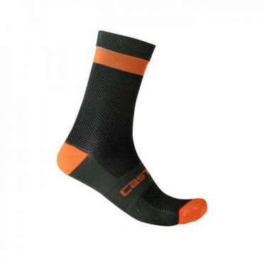 Castelli Alpha 18 Radsocken Grun Herren 