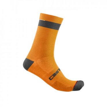 Castelli Alpha 18 Radsocken Orange Herren