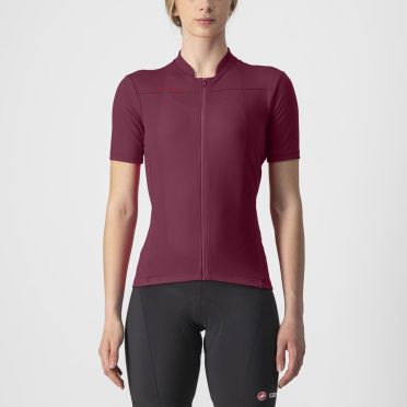 Castelli Anima 3 Kurzarmtrikot Rot Damen