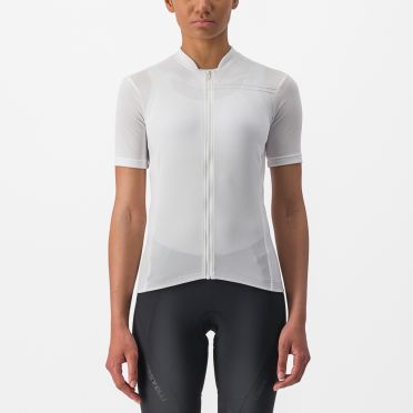 Castelli Anima 4 Radtrikot Kurzarm Weiss Damen 