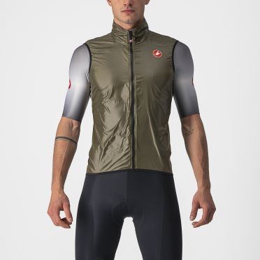Castelli Aria Radweste ärmellos Braun Herren