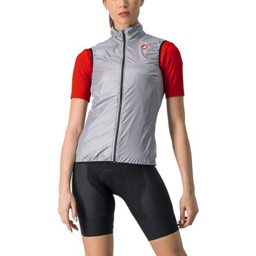 Castelli Aria Radweste ärmellos Silber Damen 