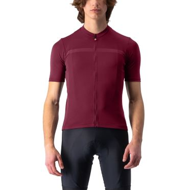 Castelli classifica kurzarmtrikot dunkelrot herren 