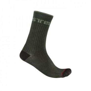 Castelli Distanza 20 Radsocken Grun Herren 