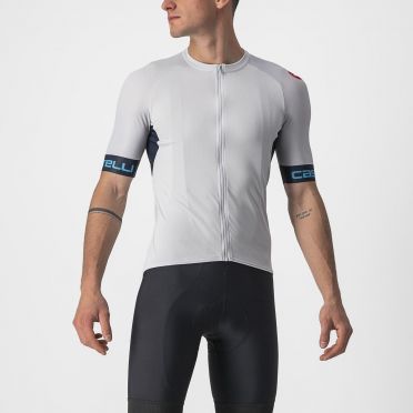 Castelli Entrata VI Kurzarmtrikot Silbergrau Herren 