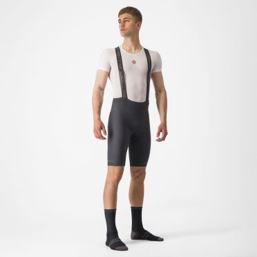 Castelli Espresso bibshort Trägerhose Dunkelgrau Herren 