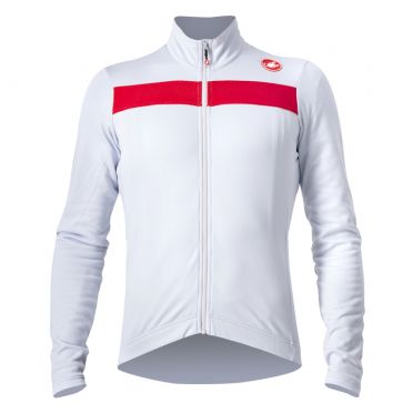 Castelli Puro 3 Radtrikot LS Silbergrau Herren 