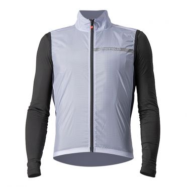 Castelli Squadra Stretch ärmellose Weste Sibergrau Herren 