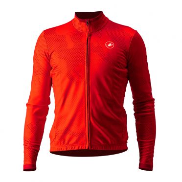 Castelli Pericolo Langarm Radrikot Rot Herren