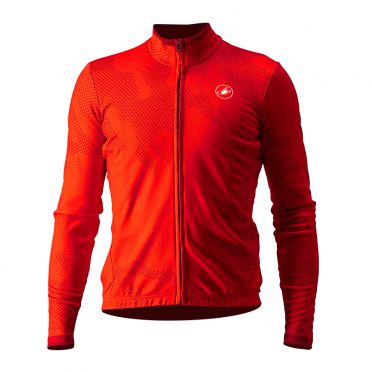 Castelli Pericolo Langarm Radrikot Rot Herren 