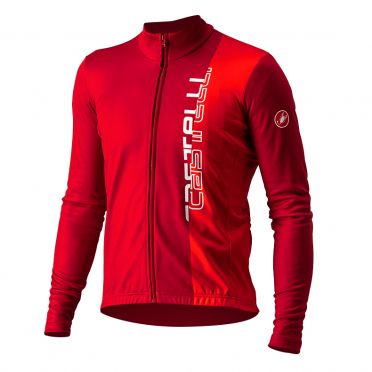Castelli Traguardo Langarm Radrikot Rot Herren