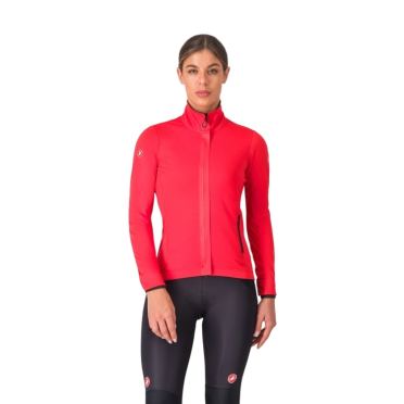 Castelli Alpha 150 W jacket Langärmelige Fahrradjacke hibiscus damen 