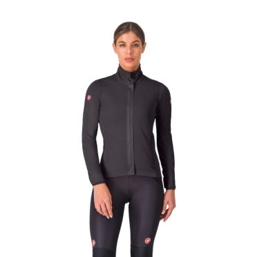 Castelli Alpha 150 W jacket Langärmelige Fahrradjacke light black damen 