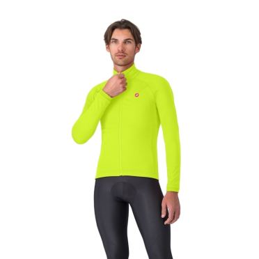 Castelli Competizione langarm fahrradjacke electric lime herren 