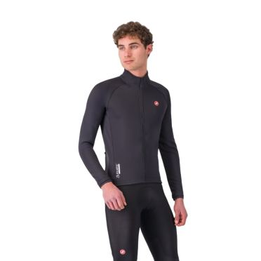 Castelli Competizione langarm fahrradjacke light black herren 
