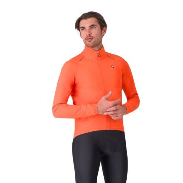Castelli Emergency 3 Rain Jacket langarm brilliant orange herren 