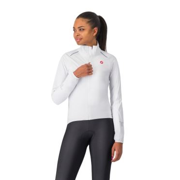 Castelli Emergency 3 W Rain Jacket Fahrradjacke langärm weiß damen