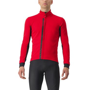 Castelli Entrata Langarm Radjacke Rot/Schwarz Herren 