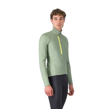 Castelli Entrata Thermal radtrikot lange ärmel green pepper herren 