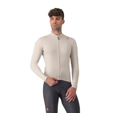 Castelli Espresso thermal trikot langarm clay/darkgray herren 