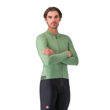 Castelli Espresso thermische trikot langarm green pepper herren 