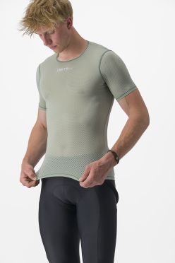 Castelli Pro Mesh 2.0 Kurzarm Unterwäsche Grun Herren 